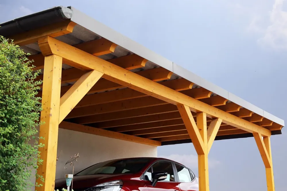 Carport à La Chapelle du Lou du Lac
